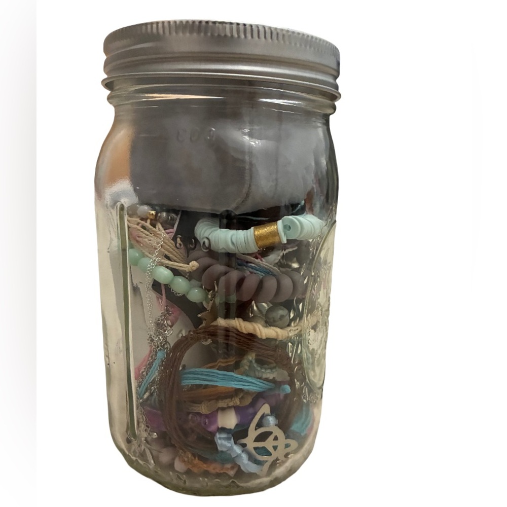 Assorted Jewelry jar